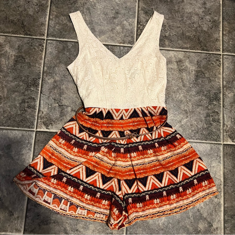 JC Penny Romper with belt